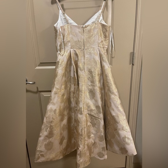Lilly Pulitzer Alisalynn Floral Brocade high-low dress NEW 6 Gold Valentine’s - Picture 8 of 11